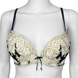 2012 2010s Victoria’s Secret Very Sexy Push Up Rhinestone Bra 32D